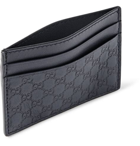 gucci men's leather card case|gucci card holder men's selfridges.